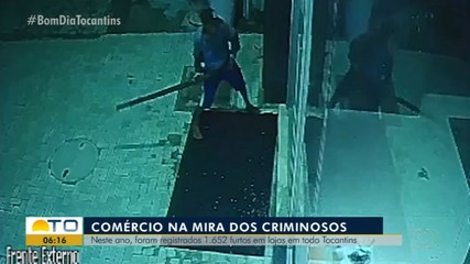 Mais de 1.600 furtos a comércios são registrados no Tocantins em 2023
