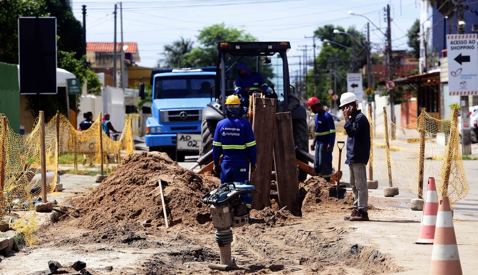 As aÃ§Ãµes do Projeto Olinda+Ãgua tiveram inÃ­cio em 2016 e devem beneficiar 15 bairros atÃ© o ano de 2021 (Foto: Compesa/DivulgaÃ§Ã£o)