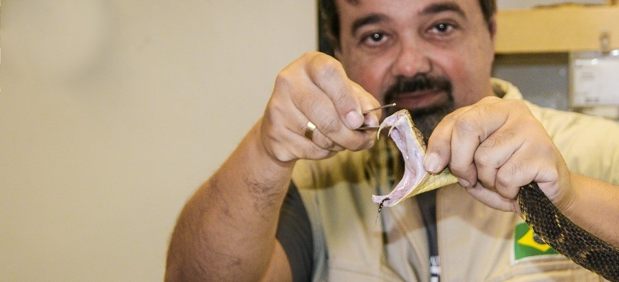 O biólogo Claudio Machado é o criador do Papo de Cobra (Foto: Arquivo Pessoal)