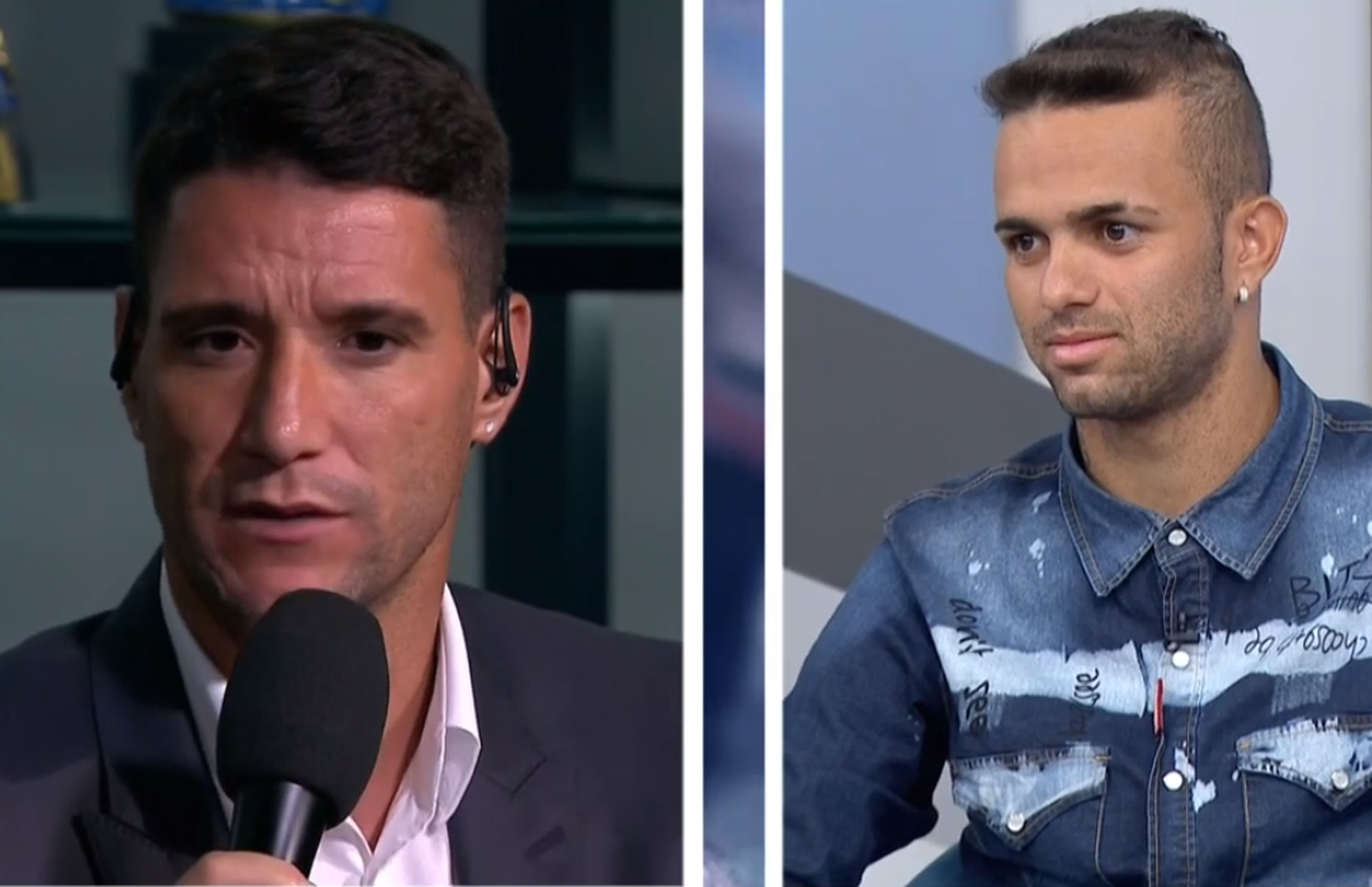 Após polêmica, Thiago Neves e Luan selam paz ao vivo