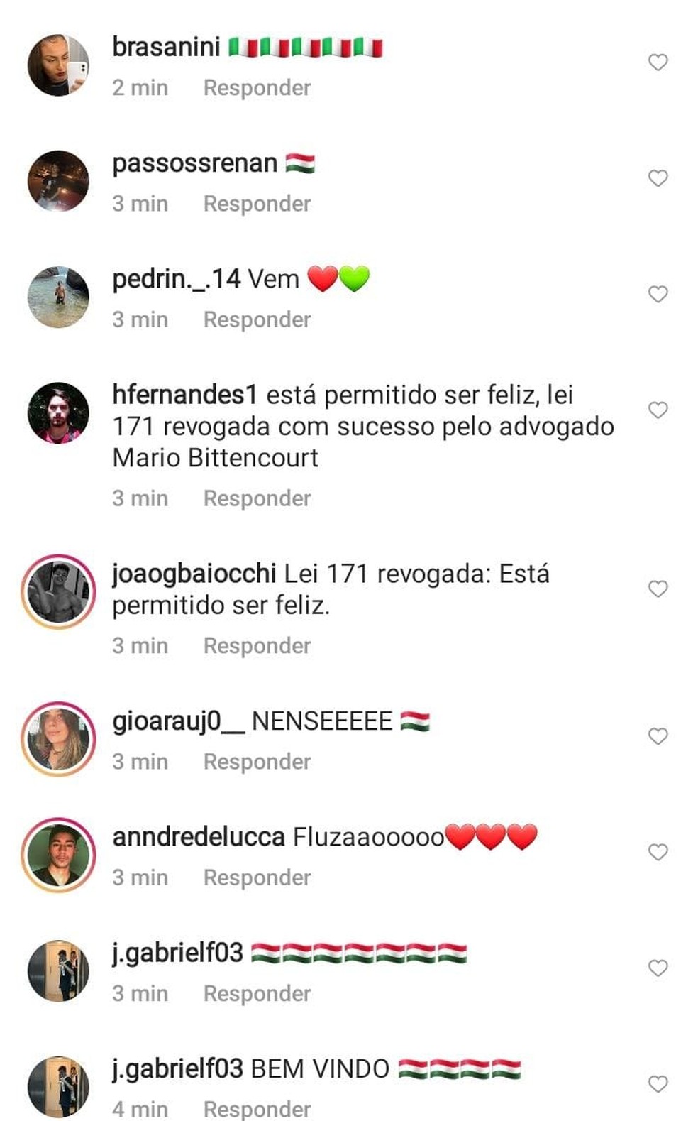 Torcedores do Fluminense invadiram redes sociais de Daniel Alves — Foto: Reprodução / Instagram