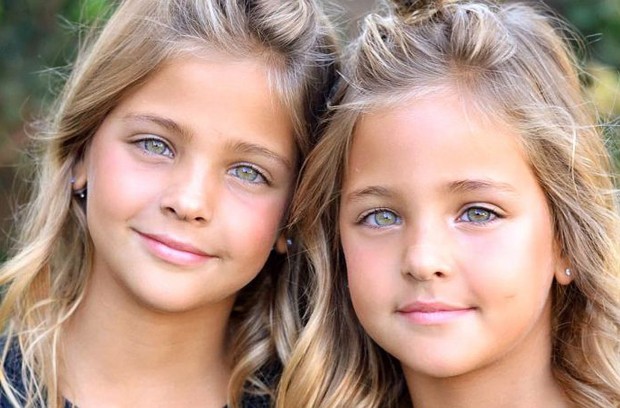 As irmãs Leah Rose e Ava Marie, consideradas as gêmeas mais bonitas do mundo (Foto: Reprodução/Instagram)