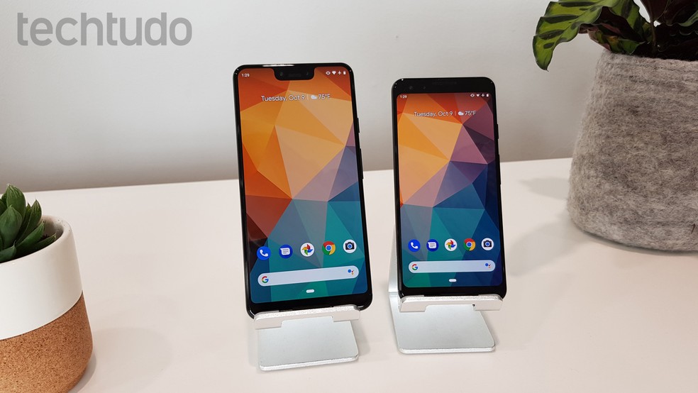 Google Pixel 3 sucede Pixel 2 com ficha técnica avançada e preço a partir de US$ 799 (cerca de R$ 3.020 em conversão direta) — Foto: Thássius Veloso/TechTudo