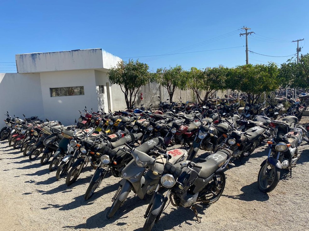 Polícia Rodoviária Federal faz leilão virtual com 647 veículos, na PB — Foto: Divulgação/PRF