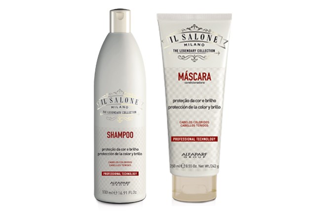 Shampoo e Máscara Condicionadora Proteção da Cor e Brilho Il Salone, Alfaparf (Foto: Divulgação)
