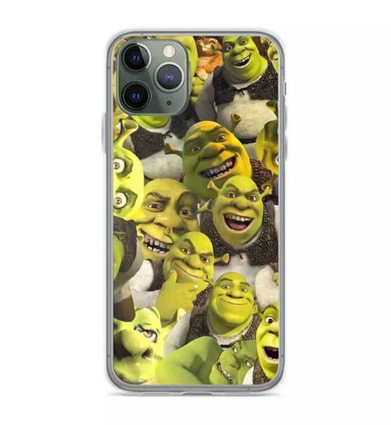 Uma capa de celular do ogro Shrek igual à capinha do celular de Al Pacino (Foto: Instagram)