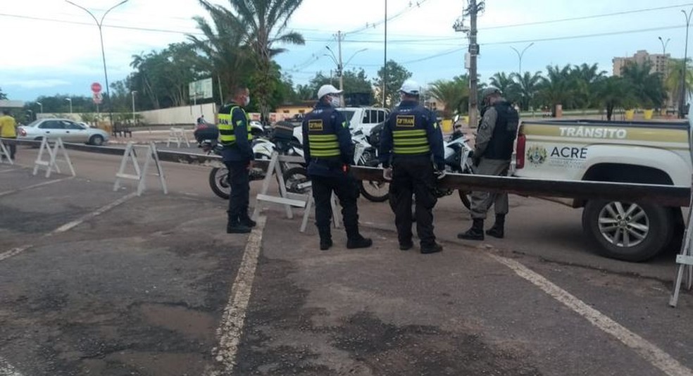 Estacionamentos de parques e espaços usados para atividades físicas vão ser interditados para evitar aglomerações — Foto: Tálita Sabrina/Rede Amazônica Acre/Arquivo