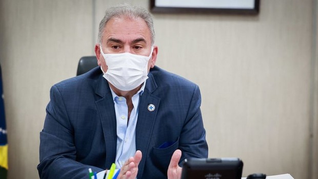 O ministro da Saúde, Marcelo Queiroga, criticou os Estados que não seguem o Programa Nacional de Imunizações (Foto: WALTERSON ROSA/MS)