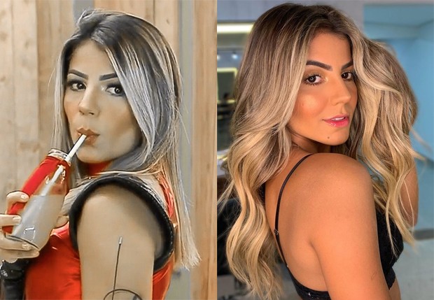 Antes e depois de Hariany Almeida (Foto: Reprodução/Instagram)