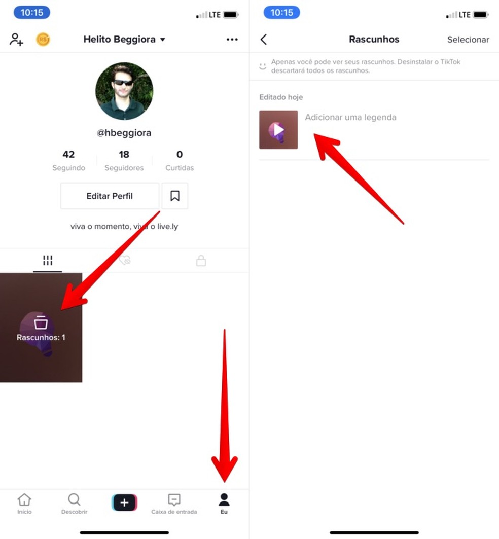como salvar um tiktok antes de postar redes sociais techtudo