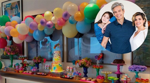 Olivia, filha de Flávia Alessandra e Otaviano Costa, ganha festa pelos 10 anos (Foto: Reprodução/Instagram)
