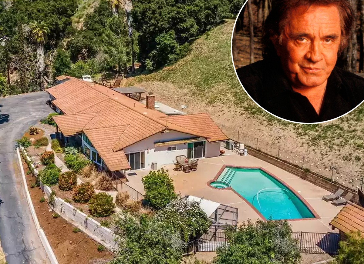 Rancho que era de Johnny Cash é colocado á venda por US$ 1,7 milhões (Foto: Realtor e Getty Images)