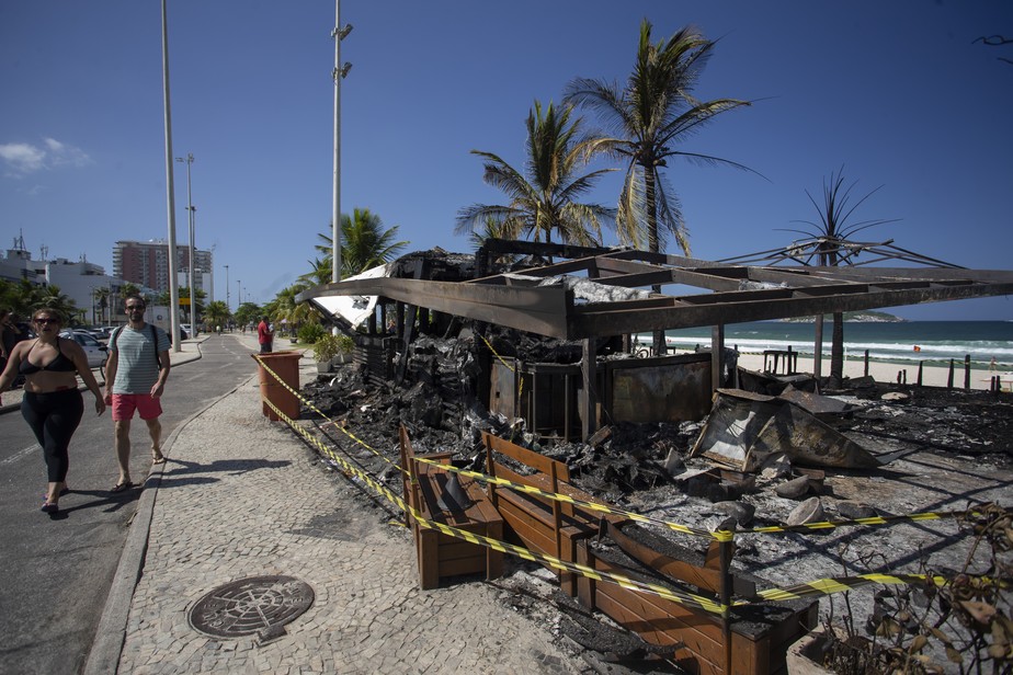 Quiosque Bar do Gil foi alvo de incêndio criminoso em 2022