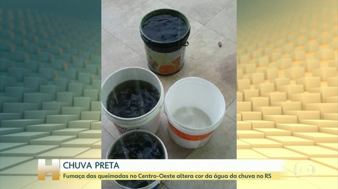 Moradores Do Rs Coletam Agua Da Chuva Escura Fenomeno Pode Ter Relacao Com Queimadas No Pantanal Diz Meteorologista Rio Grande Do Sul G1