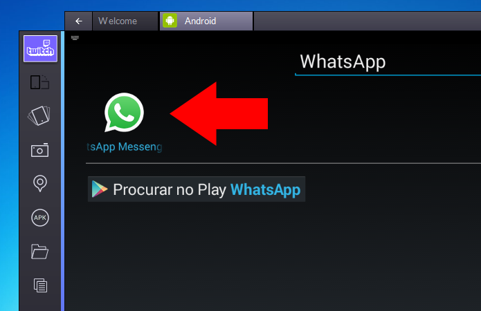 Selecione o WhatsApp (Foto: Reprodução/Paulo Alves)