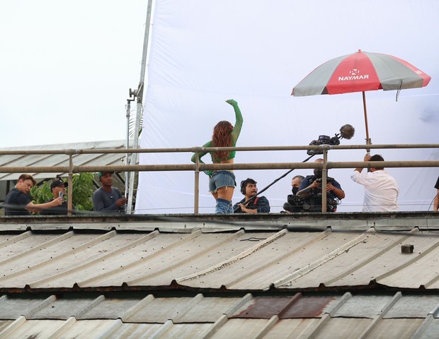 Anitta grava clipe no Rio de Janeiro (Foto: Roberto Filho/Brazil News)