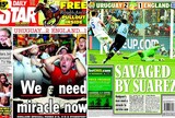 capa jornais derrota Inglaterra