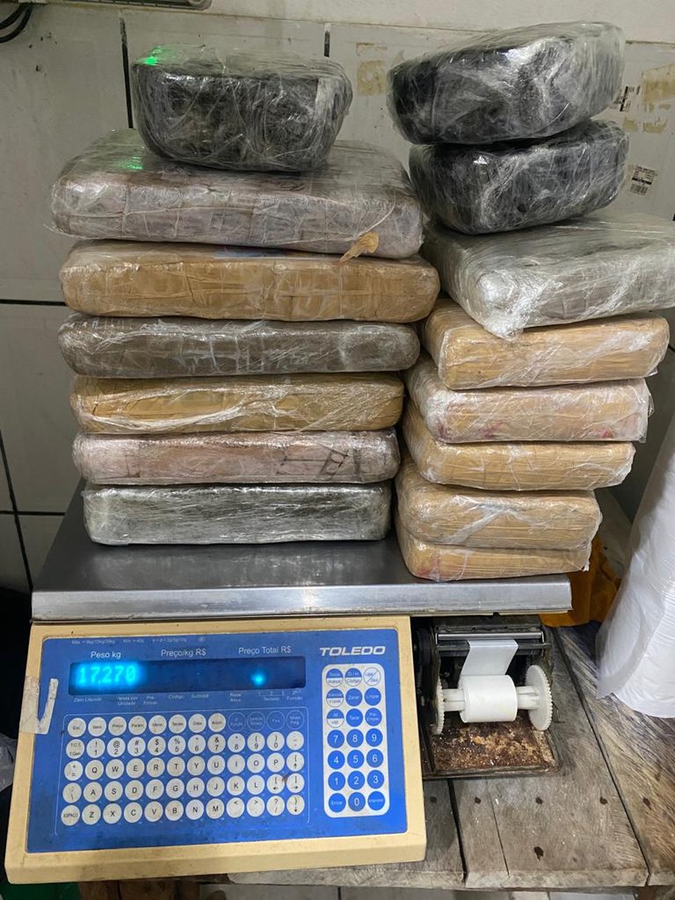 Drogas encontradas com passageiro de embarcação no Amapá — Foto: Polícia Civil/Divulgação