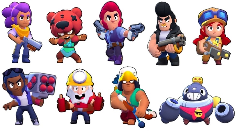 Conheca Todos Os Personagens De Brawl Stars Jogo Mobile Da Supercell Jogos De Acao Techtudo - personagens de brawl stars para colorir carl