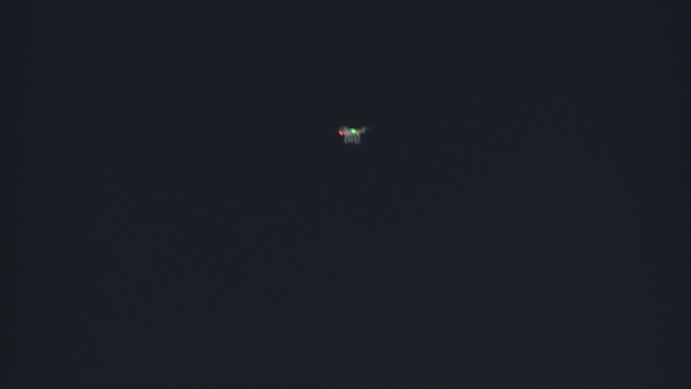 Drone sobrevoa a Arena do Jacaré — Foto: Globo