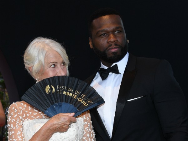 O rapper 50 Cent e a atriz Helen Mirren (Foto: Getty Images)