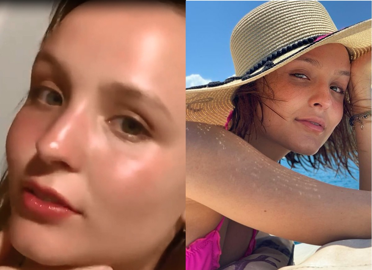 Larissa Manoela cita ardência na pele após tomar sol em barco: 