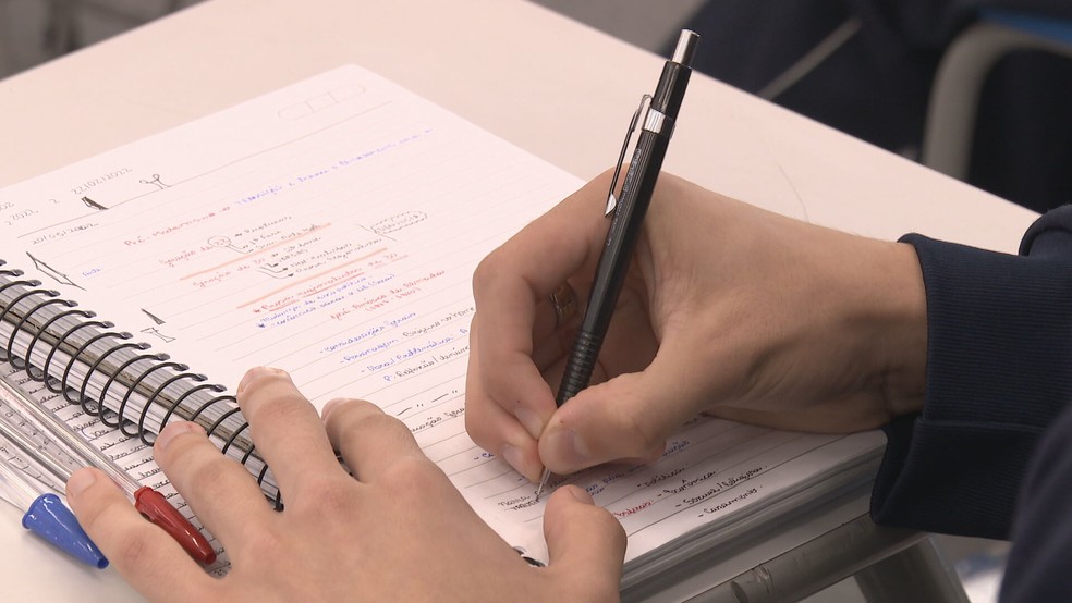 Caderno, escola, lápis, caneta — Foto: TV Globo/Reprodução