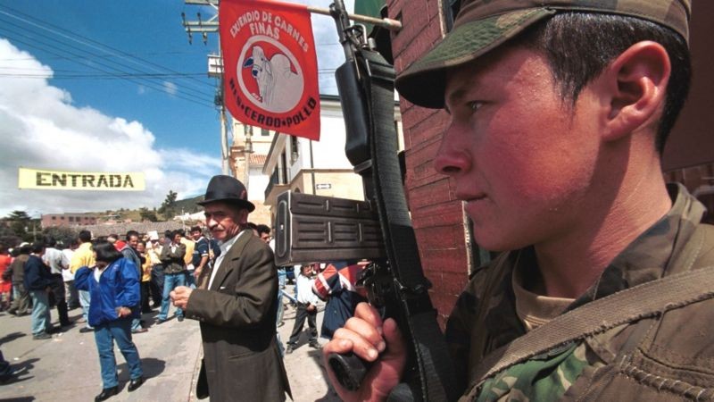Guerrilha na Colômbia (Foto: Getty Images via BBC News)
