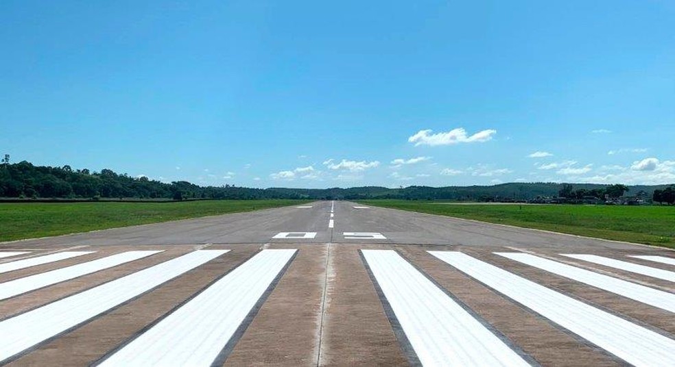 Reformas na pista de pouso do