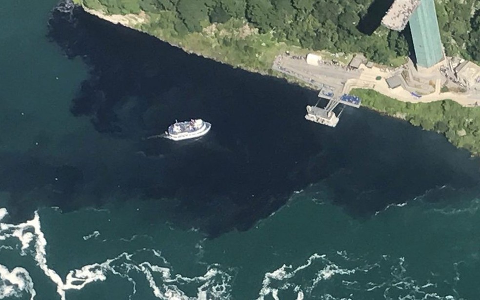 Desavisados temiam que a mancha negra tivesse sido causada por um vazamento de óleo (Foto: Rainbow Air Inc)