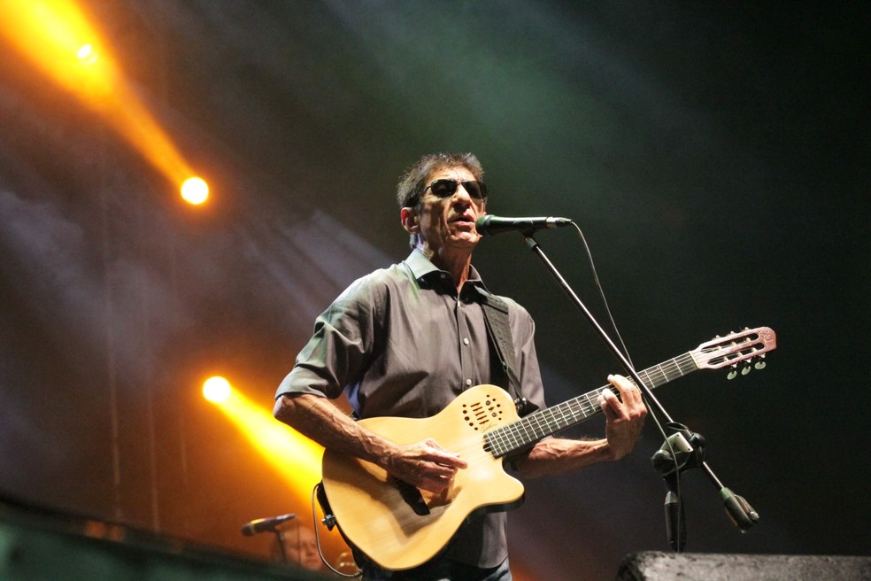 Fagner vai entoar seus sucessos para o público no palco do Ponto de Cem Réis, em João Pessoa — Foto: Alex Régis/Arquivo Pessoal