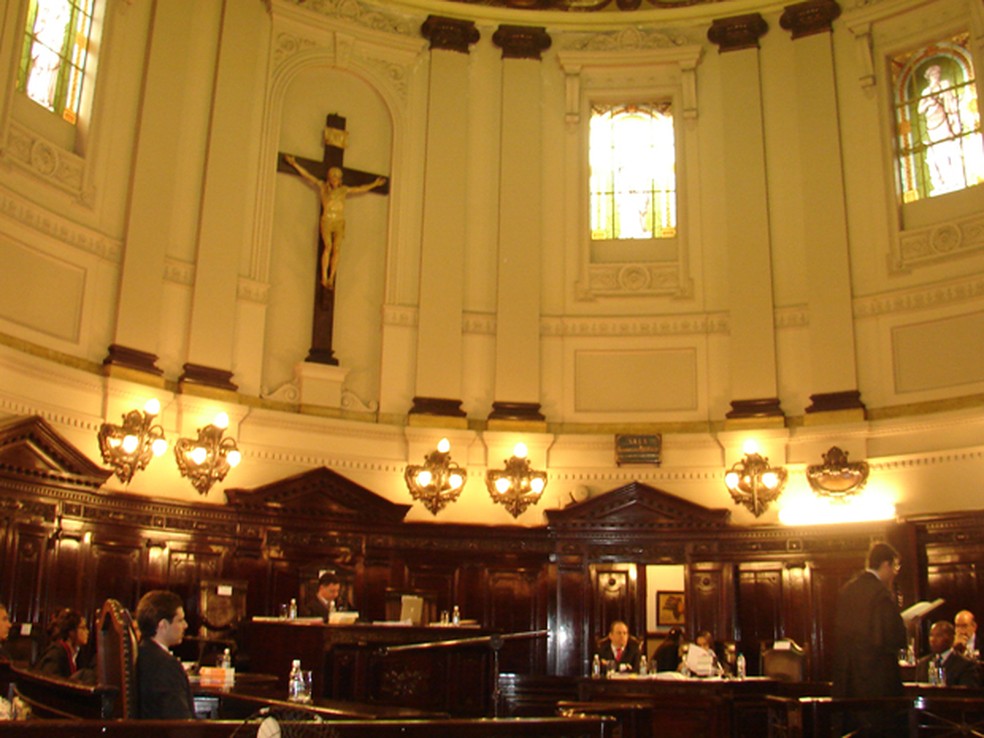 Salão do Júri do Tribunal de Justiça do Estado de São Paulo — Foto: Letícia Macedo/G1