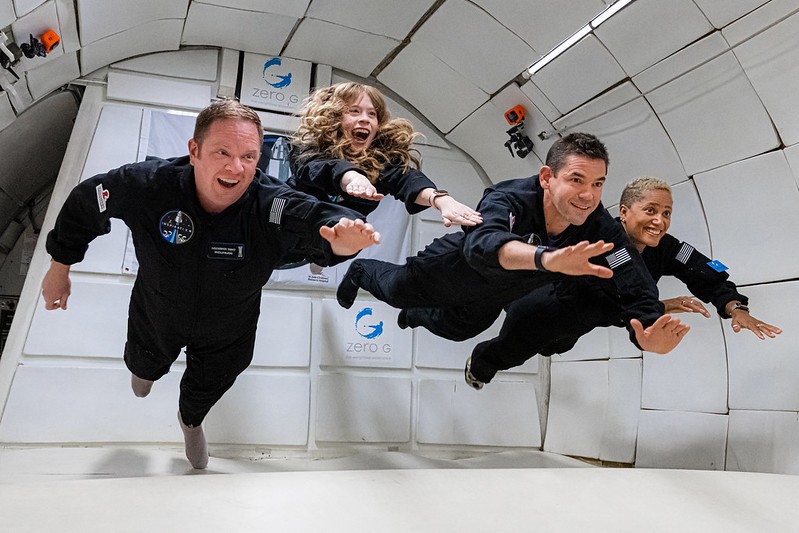 Os quatro passageiros da missão fizeram treinamento intenso por quatro meses  (Foto: Divulgação Inspiration4/John Kraus)