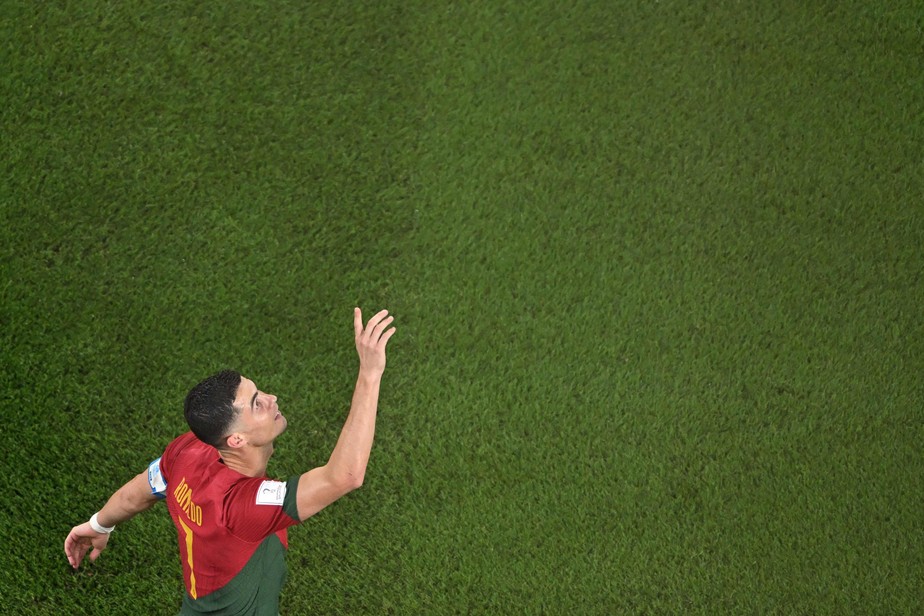 Cristiano Ronaldo depois de marcar contra Gana, na vitória por 3 a 2 da seleção de Portugal no Catar