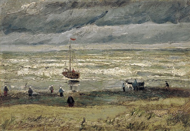 'View of the Sea at Scheveningen', obra roubada por Durham do Museu Van Gogh (Foto: Getty Images)