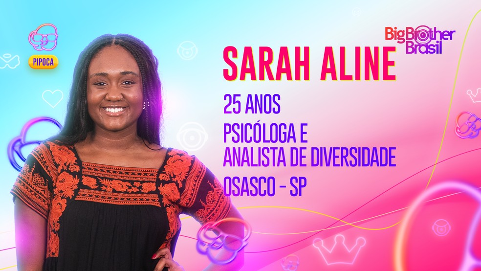Sarah Aline é participante do BBB 23  Foto: Globo