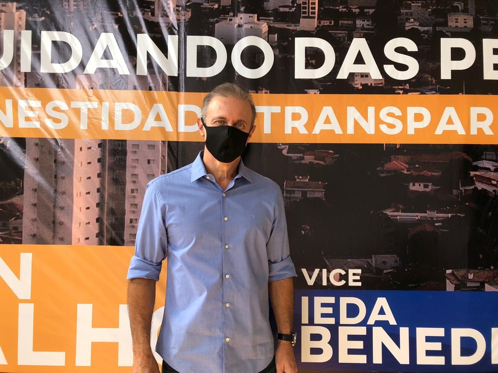 Nelson Bugalho, candidato a prefeito pelo PSDB — Foto: Kawanny Barros/TV Fronteira