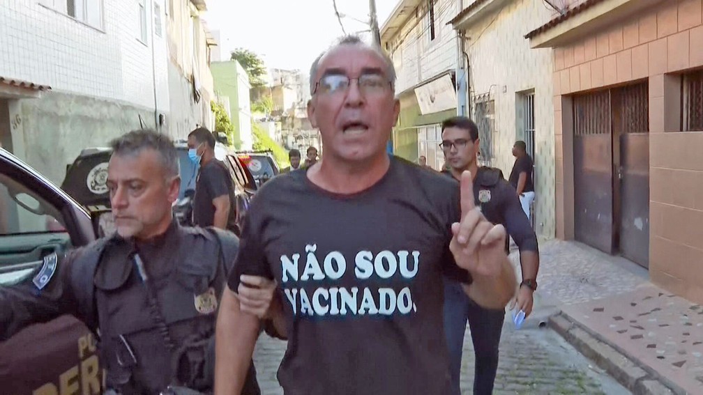 Tupirani da Hora Lores é preso pela PF — Foto: Reprodução/TV Globo