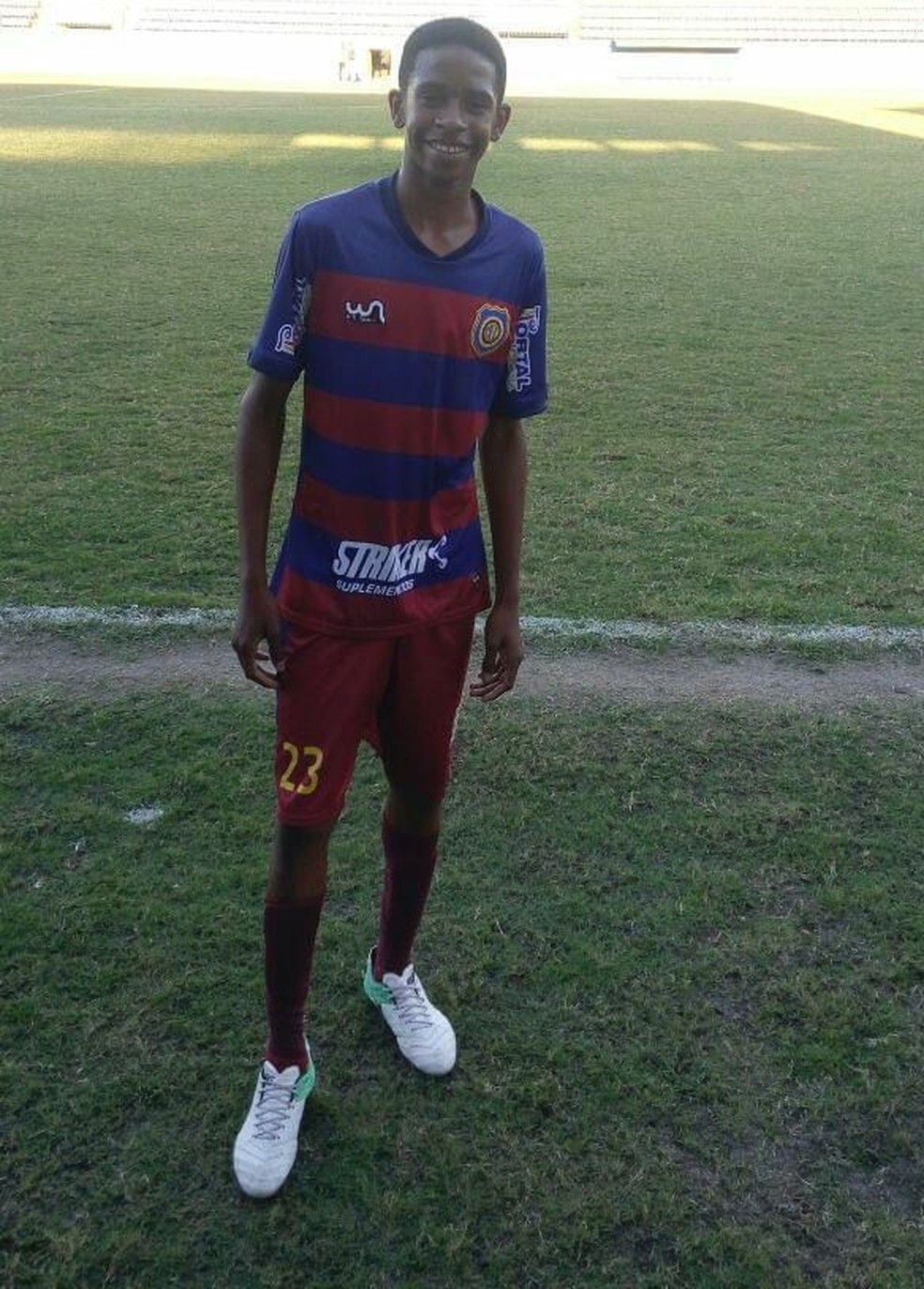 André, do Flamengo, no sub-15 do Madureira — Foto: Arquivo Pessoal