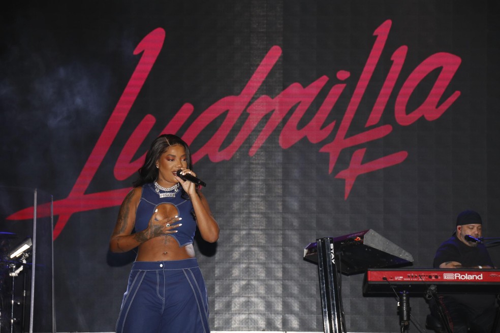 Show da cantora Ludmilla durante Virada Cultural, no palco do Largo do Rosário, neste domingo (29). — Foto: MINETO/FUTURA PRESS/ESTADÃO CONTEÚDO