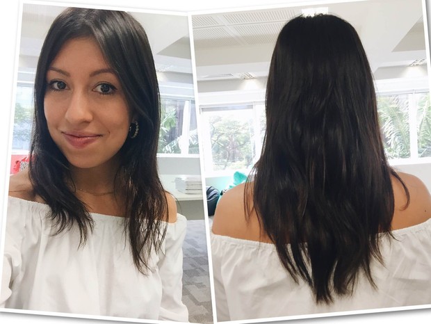 Depois: cabelo com "efeito salão de beleza" sem usar secador! (Foto: Vogue Brasil)