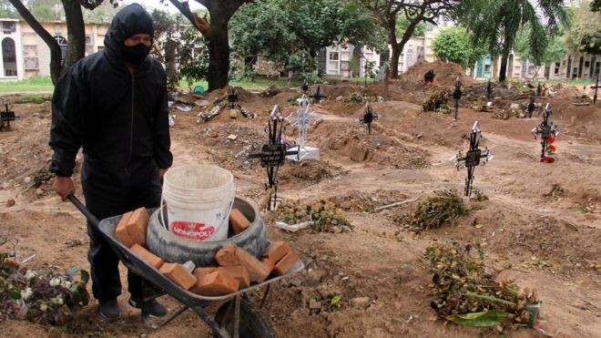 De 3 sepulturas por dia, passei a cavar 15': a dura realidade de coveiro  boliviano na pandemia - Época Negócios | Mundo