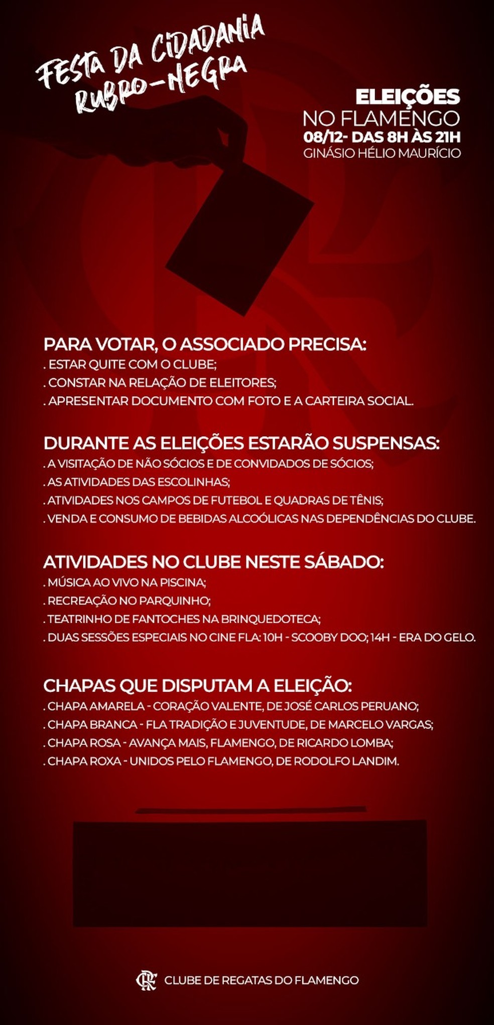 Regras elei��es Flamengo � Foto: Flamengo