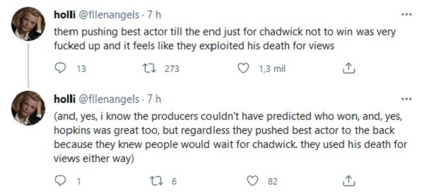 Comentários dos fãs de Chadwick Boseman nas redes sociais (Foto: Getty Images)