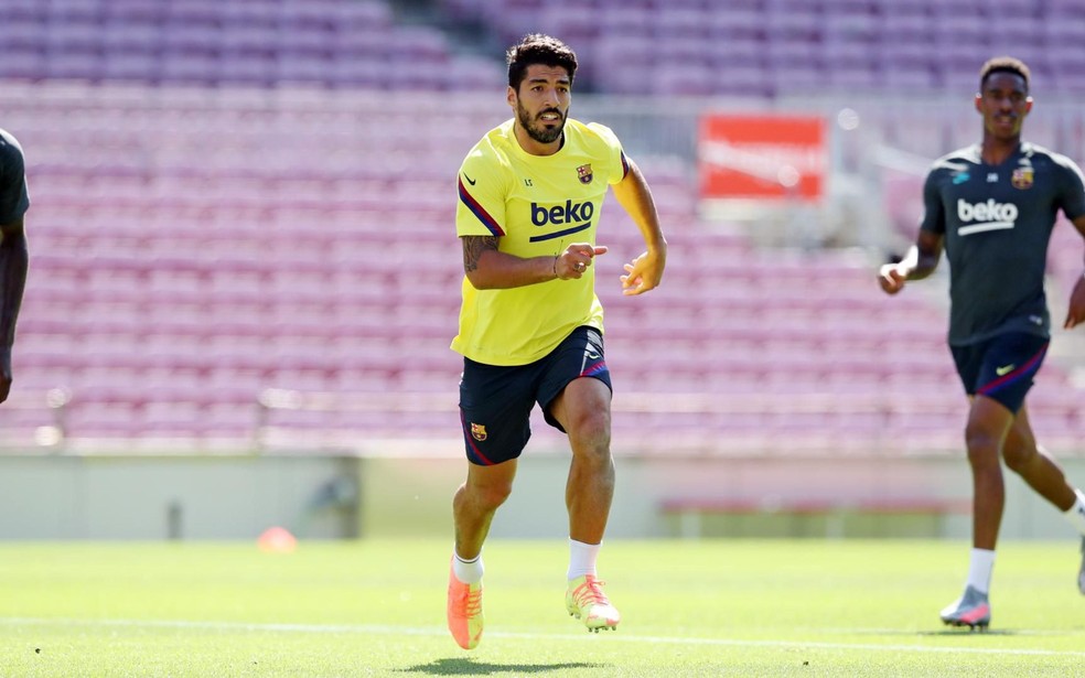 Suárez deve estar disponível para o Barcelona na retomada do Espanhol — Foto: Miguel Ruiz / Barcelona FC