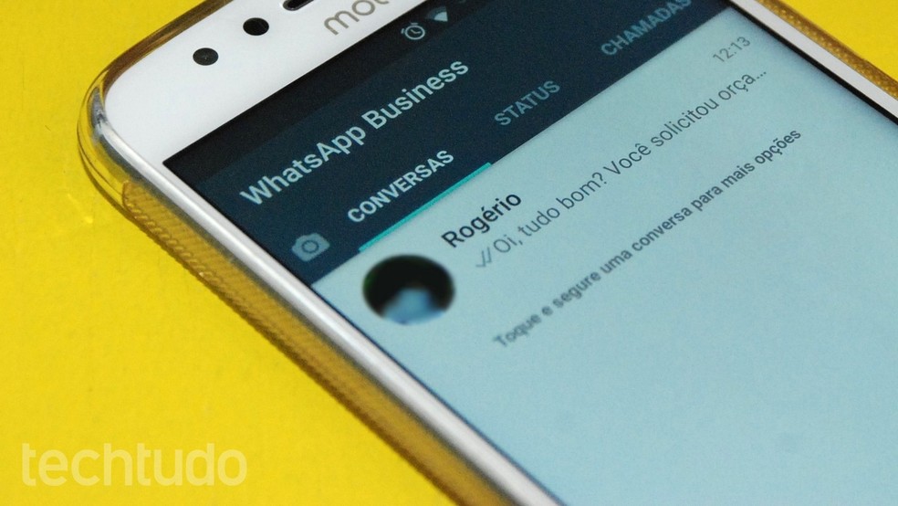 WhatsApp Business é o app para fazer conta comercial no WhatsApp — Foto: Raquel Freire/TechTudo