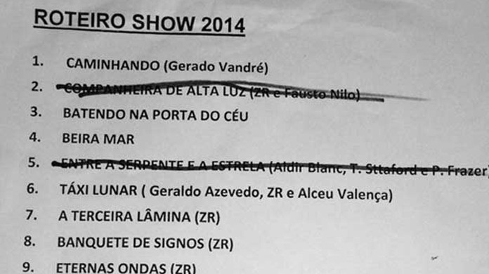 Setlist Ze Ramalho No Joao Rock 2014 Joao Rock Multishow