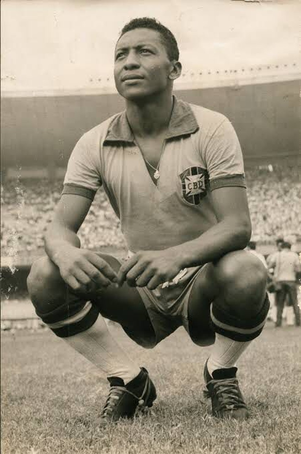 &Iacute;ndio foi o primeiro paraibano a chegar &agrave; sele&ccedil;&atilde;o brasileira, e ainda disputou a Copa de 54, na Su&iacute;&ccedil;a &mdash; Foto: Reprodu&ccedil;&atilde;o