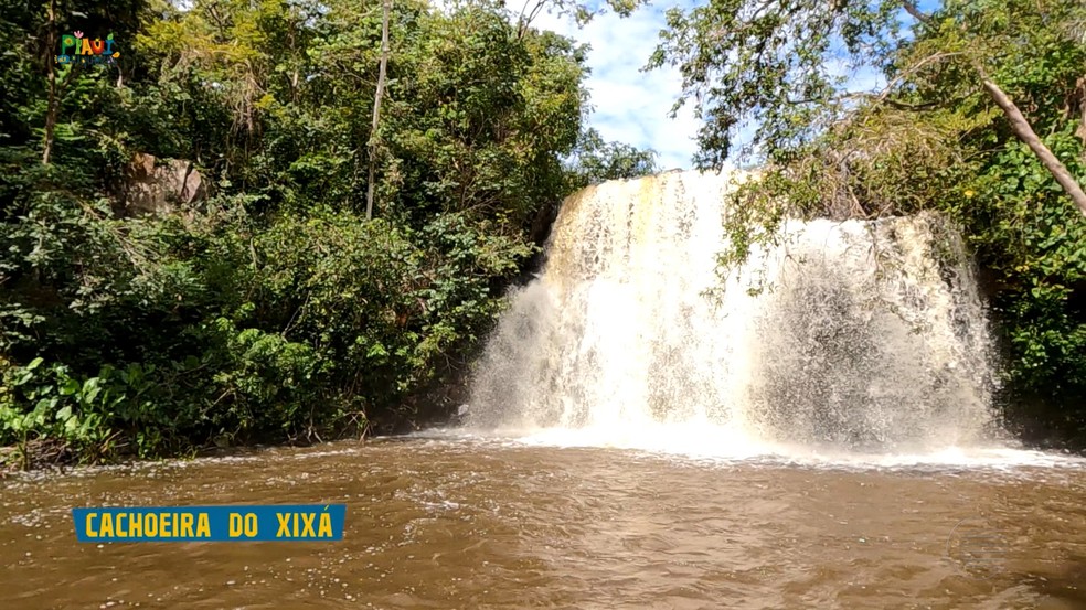 Cachoeira do Xixá, no Piauí — Foto: Reprodução/TV Clube