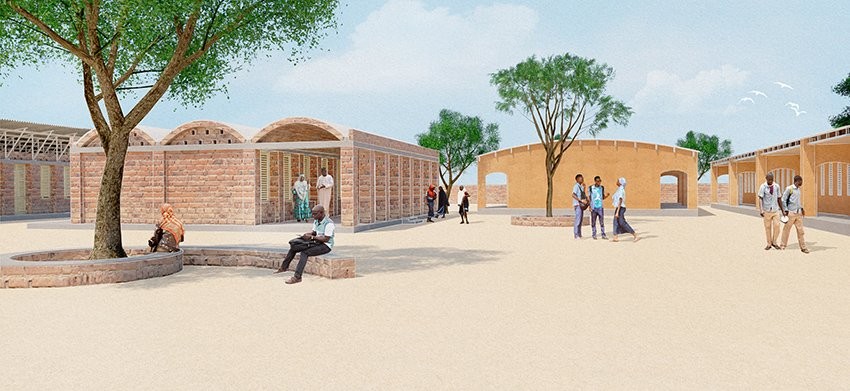 Organização humanitária de arquitetura constrói escola no Níger com material local (Foto: Grant Smith)